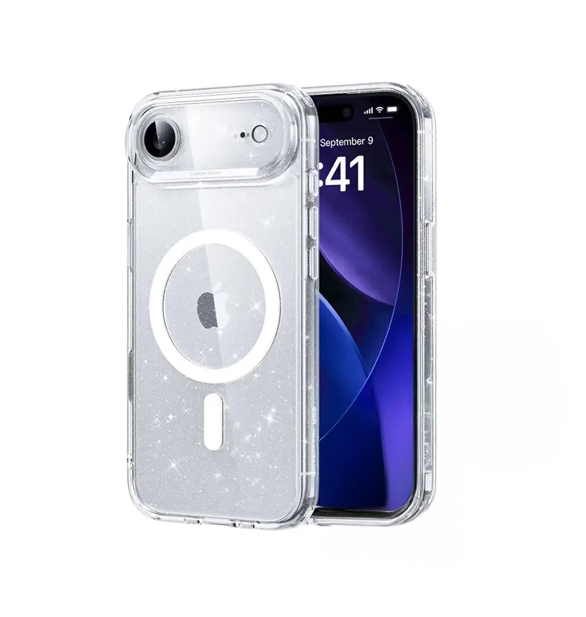 iPhone 17 Air Case – Clear | Diamond Speckle Sparkling MagSafe Cover, Slim Protective Design, Shock Resistant image 0