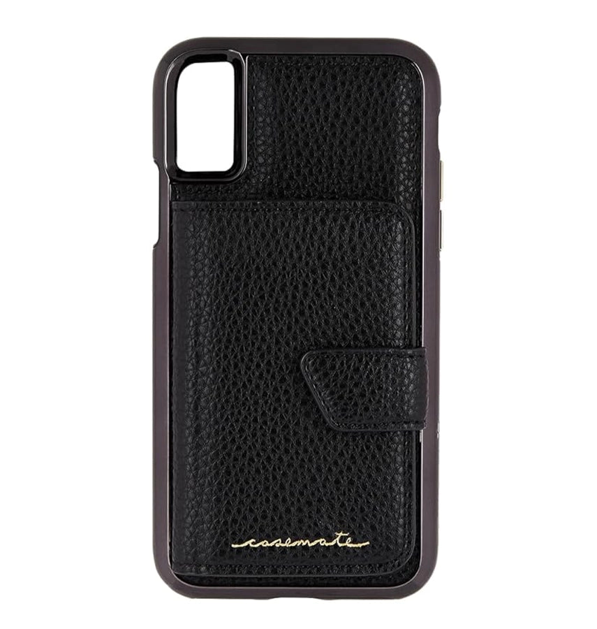 iPhone X Case – Black | Case-Mate Compact Mirror Cover with Sleek Finish & Built-In Mirror image 0