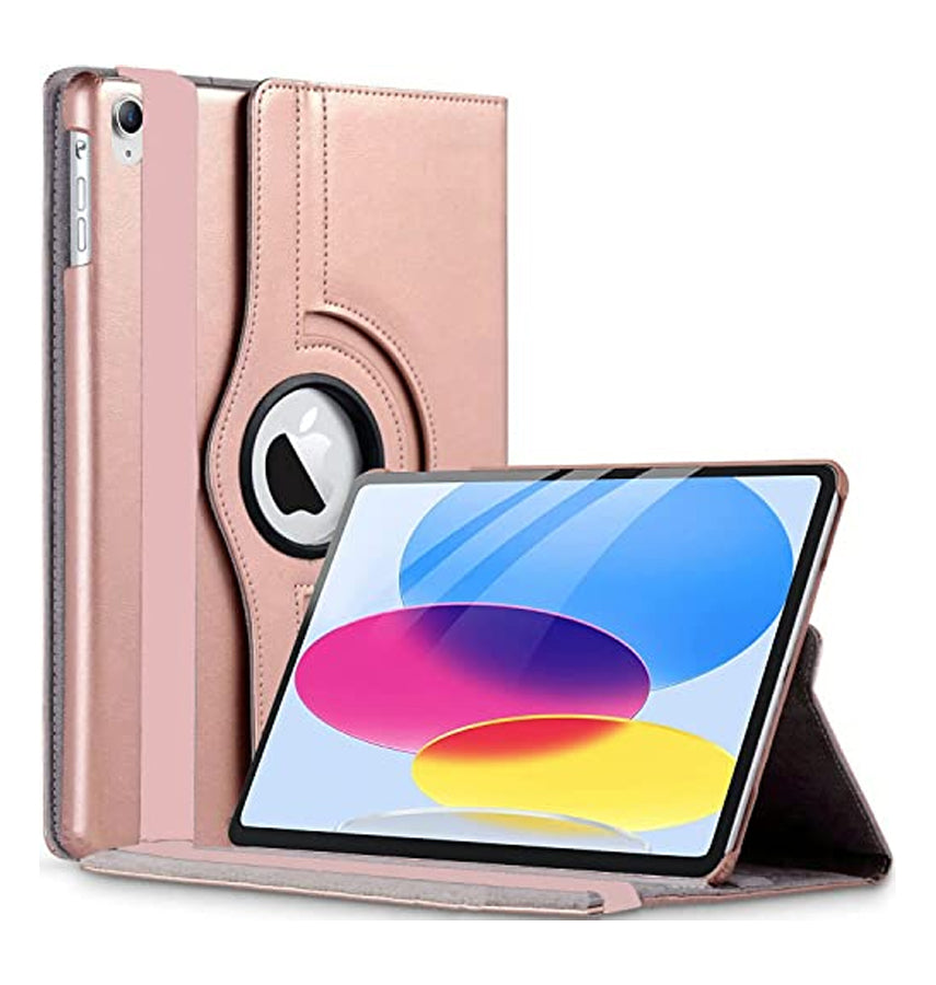 iPad 10.9 Inch (10th Gen) 360 Full Body Case - Rose Gold | Smart Cover with Built – in Stand image 0