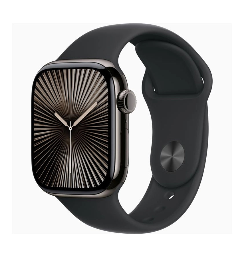 Apple Watch S10 Glass Matte Case(42mm) - Black | 360° Protection with Built-in 9H Tempered Glass image 0