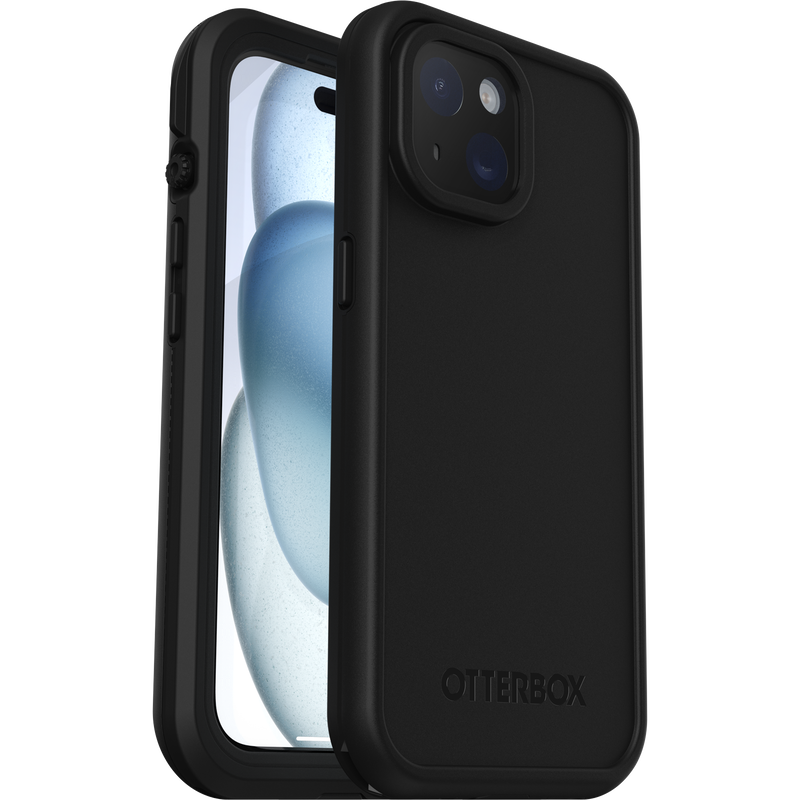 iPhone 15 Magsafe Case – Black | OtterBox Fré Series, Waterproof Protection Back Cover