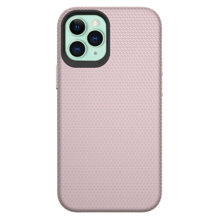 iPhone 11 Pro Max Triangle Case - Rose Gold | Slim Protective Cover with Geometric Design & Shock Resistance