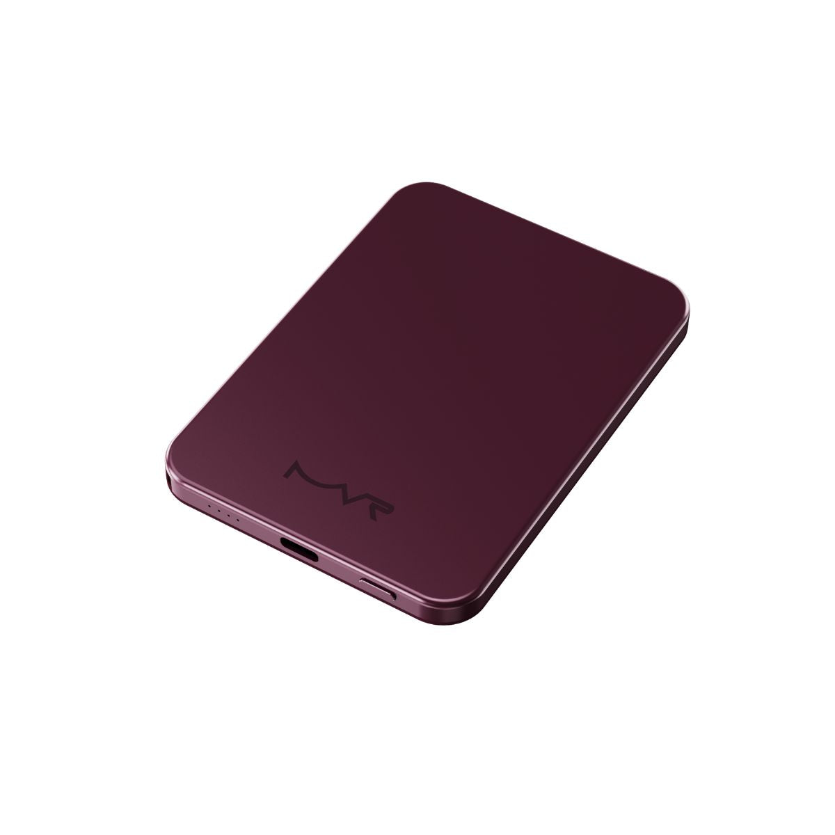 MVR Slim Snap 3.0 5000mAh MagSafe Power Bank - Burgundy