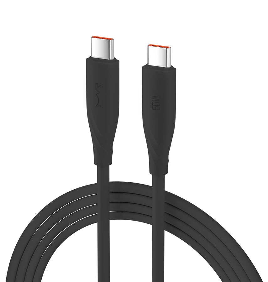 MVR Charging Cable - Black |60W, 1m USB C, Fast Charging Cable image 0