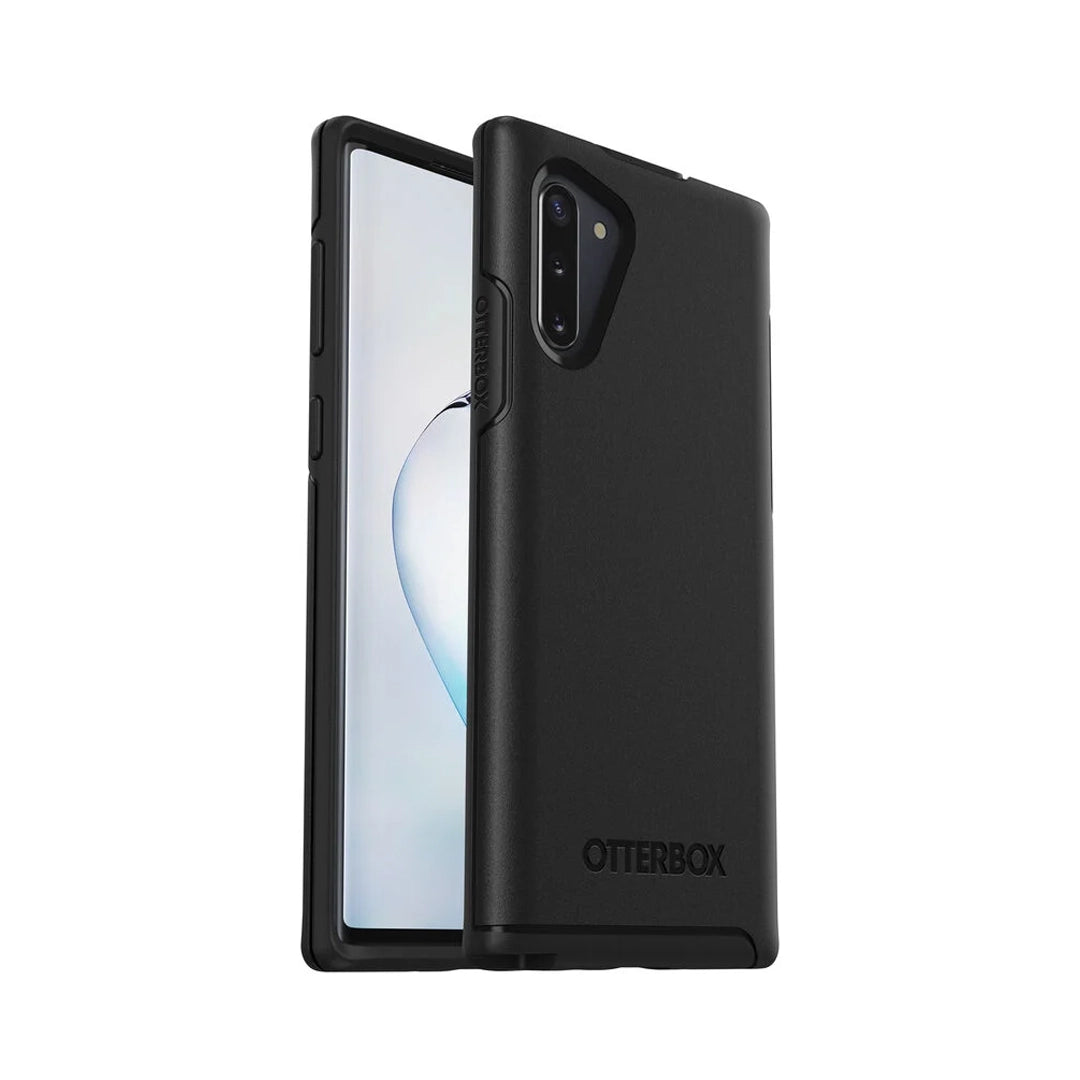 Samsung Note 10 Symmetry Case – Black | OtterBox Slim Protective Cover with Shockproof & Scratch-Resistant Design image 1