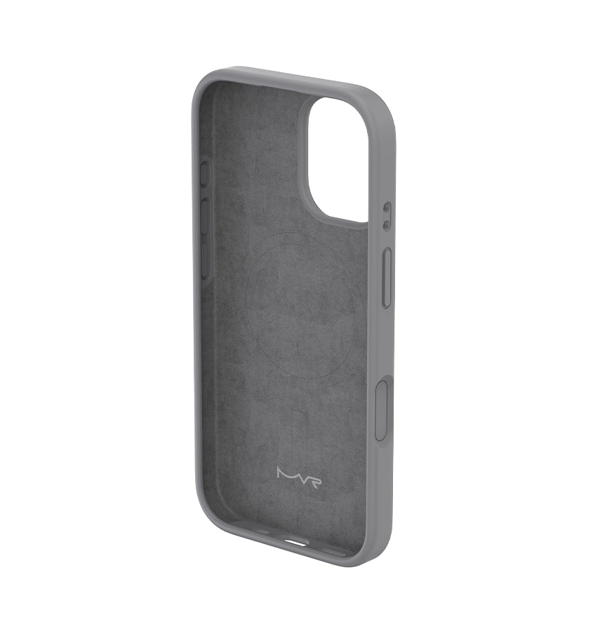 iPhone 17 Liquid Silicone Case – Grey | MVR Anti-Dust Coating, Shock-Absorbent image 1