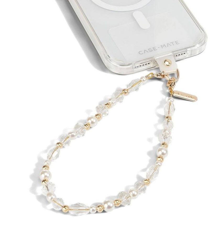 Case-Mate Beaded Phone Wristlet – Moon Crystal | Stylish & Durable Accessory for iPhone & Other Smartphones image 0