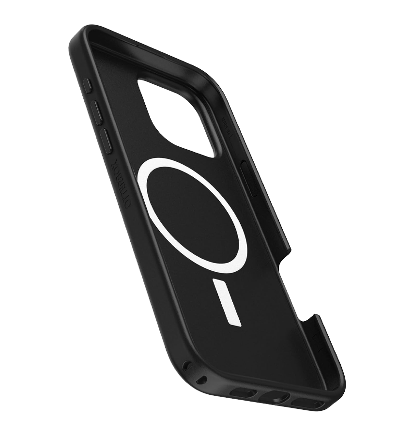 iPhone 16 Pro Magsafe Case – Black | OtterBox Symmetry Series, Soft Touch Protective Cover image 2