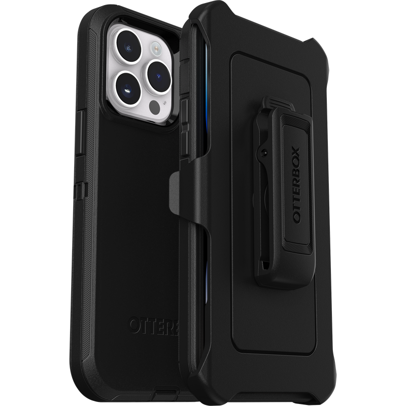 iPhone 14 Pro Max Case - Black | OtterBox Defender Series, Scratch-Resistant Rugged Protective Back Cover image 2
