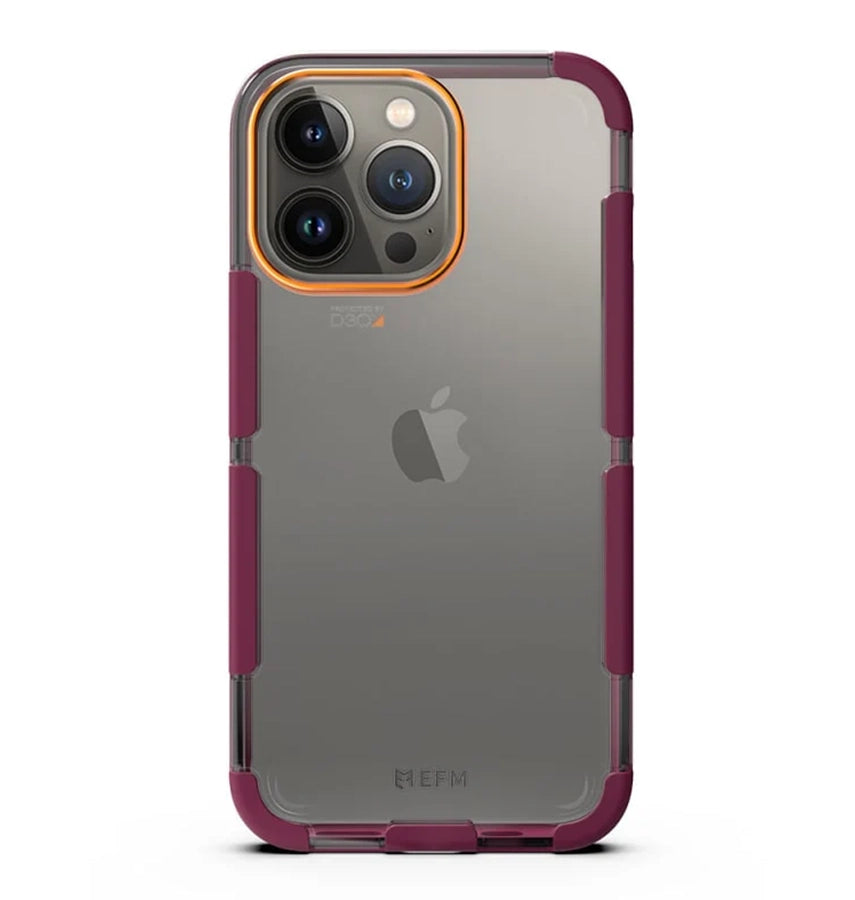 iPhone 13 Pro Max Case – Red Velvet | EFM Cayman D3O Armour 5G Signal Cover with Advanced Impact Protection image 0