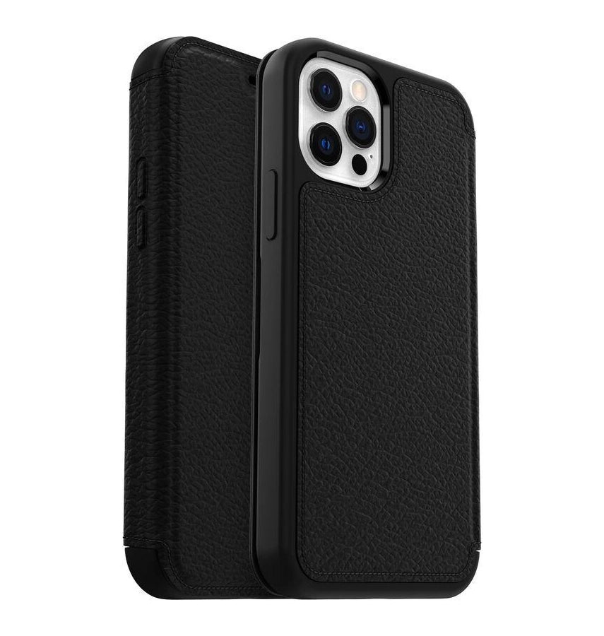 iPhone 12/12 Pro Case – Shadow | OtterBox Strada Series, Soft Touch Protective Cover image 0