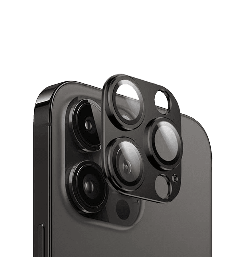 iPhone 14/14 Plus Alloy Glass Camera Lens Protector - Black | Scratch-Resistant, Perfect Fit Design image 0