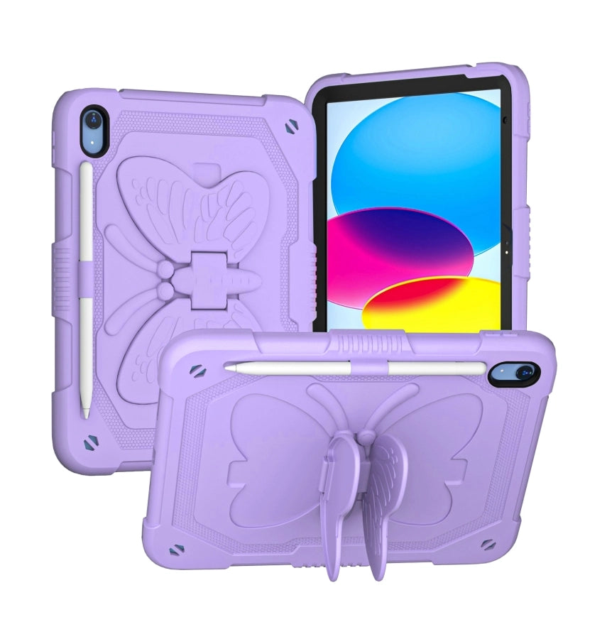 iPad 10.9 Survivor Generic with Butterfly Case – Lavender | Protective Cover with Slim, Durable & Stylish Design image 1