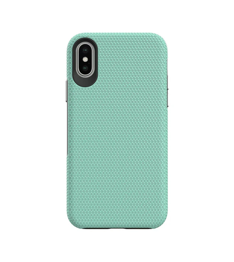 iPhone 6/6s/7/8/ SE (2nd Gen) Triangle Geometric Case - Mint Green | Rugged Shockproof Back Cover image 0