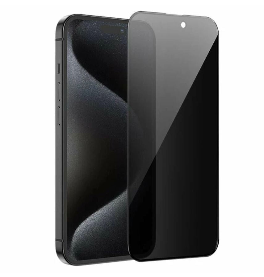 iPhone 15 Plus/16 Plus Generic Privacy Tempered Glass - Black | Scratch-Resistant, Perfect Fit Design image 0
