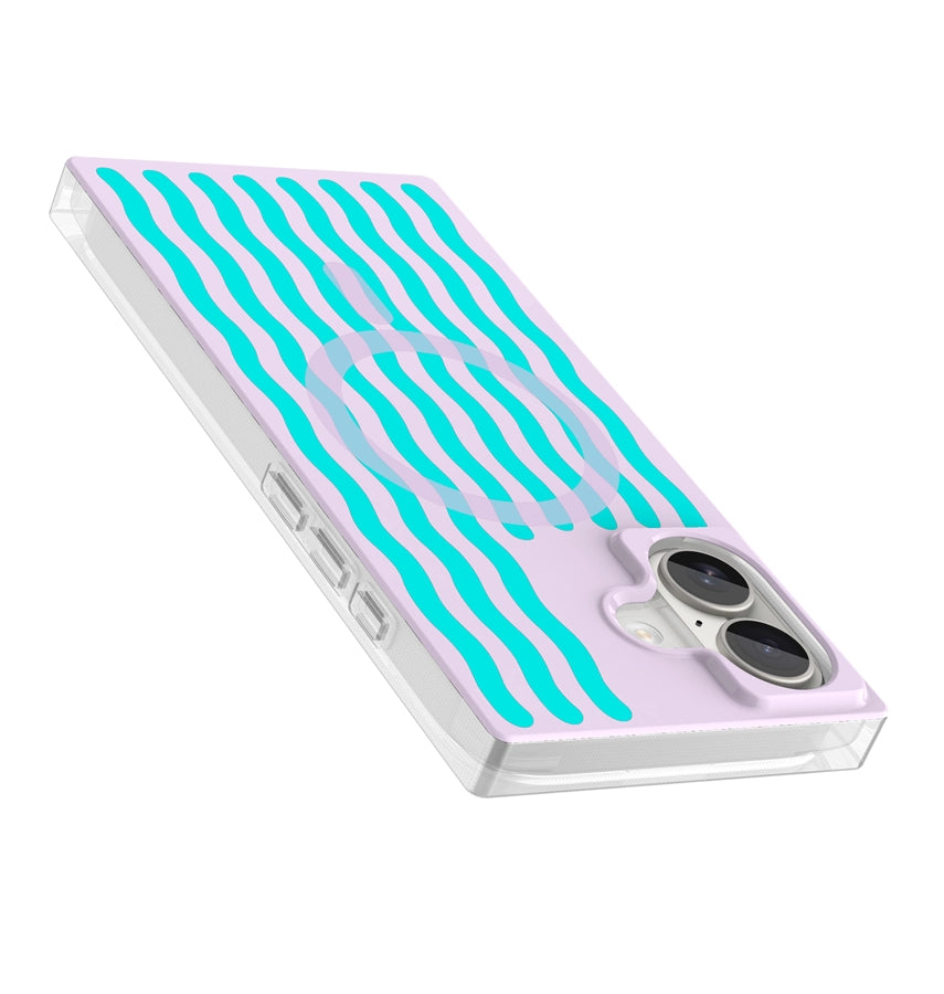 iPhone 17 BoxedIn Case – Lilac Lava | MVR Swirling Lavender Design, Interchangeable Panels, Military-Grade Protection image 3