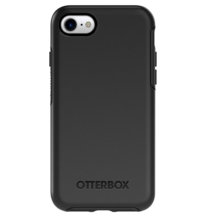 iPhone 6/6s/7/8/SE2 Case – Black | OtterBox Symmetry Series, Soft Touch Protective Cover image 0