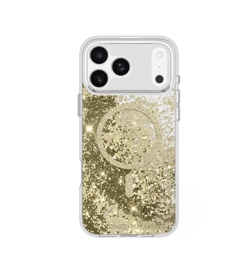 iPhone 17 Pro MagSafe Case – Gold | Case-Mate Waterfall Elegant Gradient Design, Slim Fit, MagSafe Compatible image 0