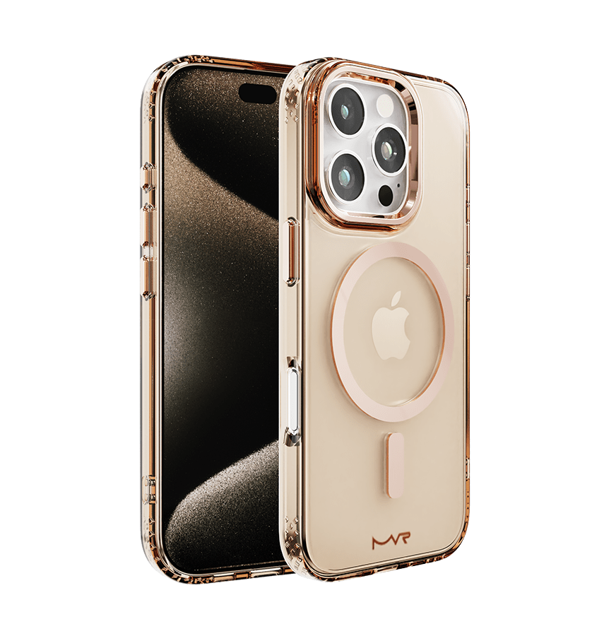 iPhone 16 Pro Max MVR Impact IMD Case - Rose Gold | Stylish Durability, Scratch - Resistant Back Cover image 0