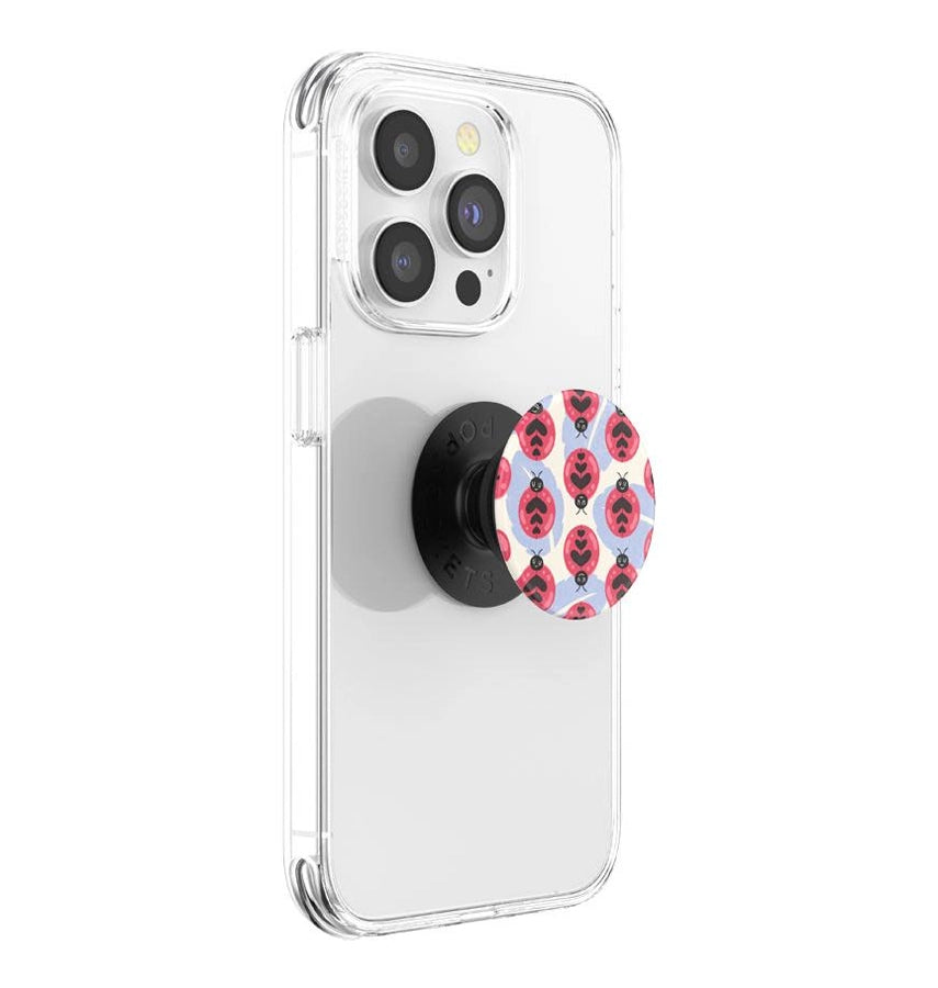 PopSockets PopGrip Phone Holder - Lady Bug Crawl | with Expanding Kickstand, Adhesive Grip image 0