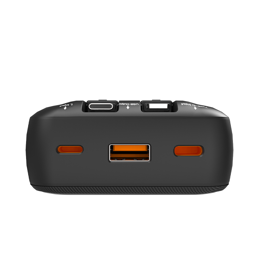 Rapid 20W Power Bank – Black | MVR Ultrafast Series, 20,000 mAh Capacity with Built‑in Cable image 5
