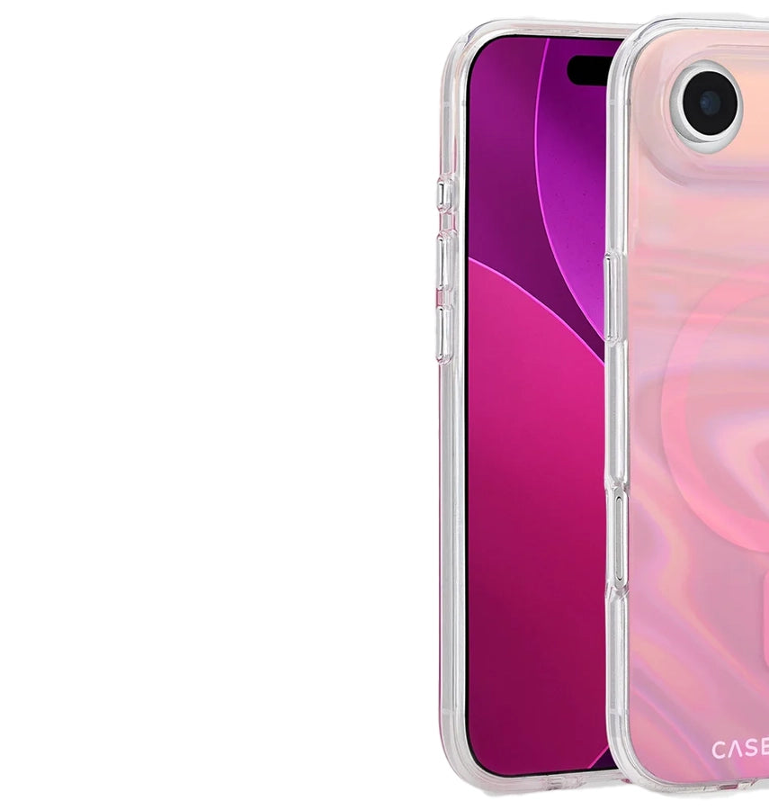 iPhone 17 Air Peach Bubble MagSafe Case – Iridescent | Case-Mate Stylish Protective Cover with Slim, Durable & Drop Protection image 1