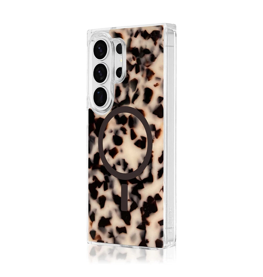Samsung S26 Ultra Case – Flaunt Square Blonde | W/Magnet Tortoise Shell Cover with Durable Design image 2