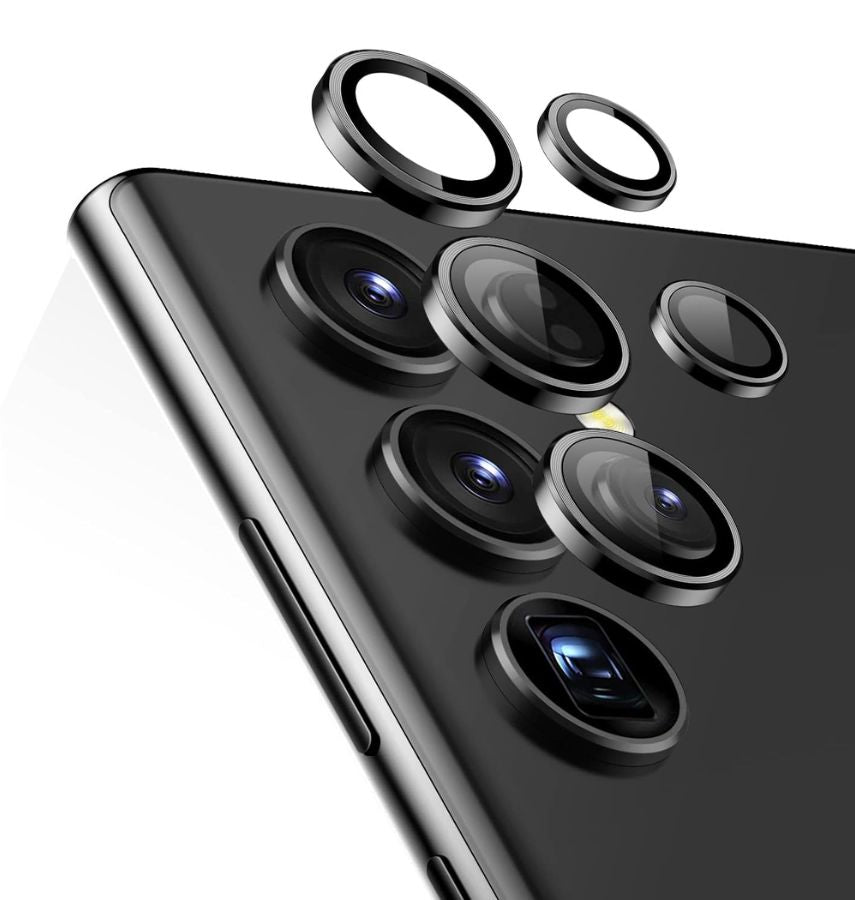 Samsung Galaxy S23 Ultra Camera Lens Protector - Clear | Anti-Fingerprint Tempered Glass Protection image 0
