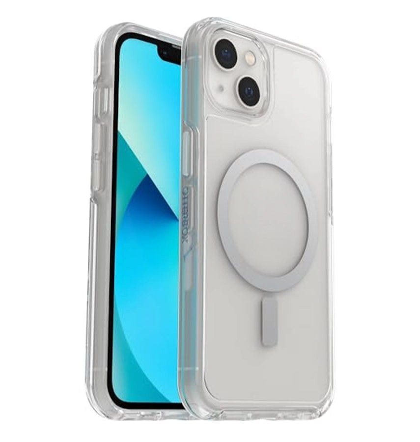 iPhone 13 Case – Clear | OtterBox Symmetry Plus MagSafe Cover with Drop Protection & Sleek Design image 1