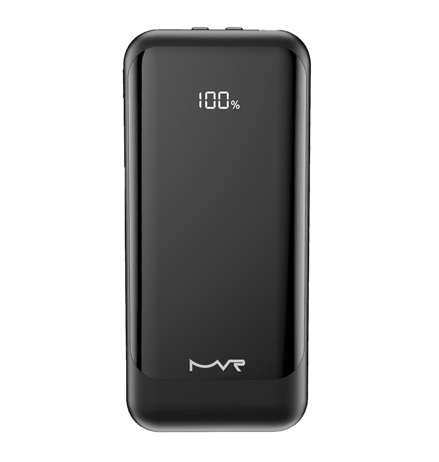 MVR Rapid 10S Power Bank - 10000mAh | 20W USB - C Fast Charging, Slim & Portable (Black) image 0