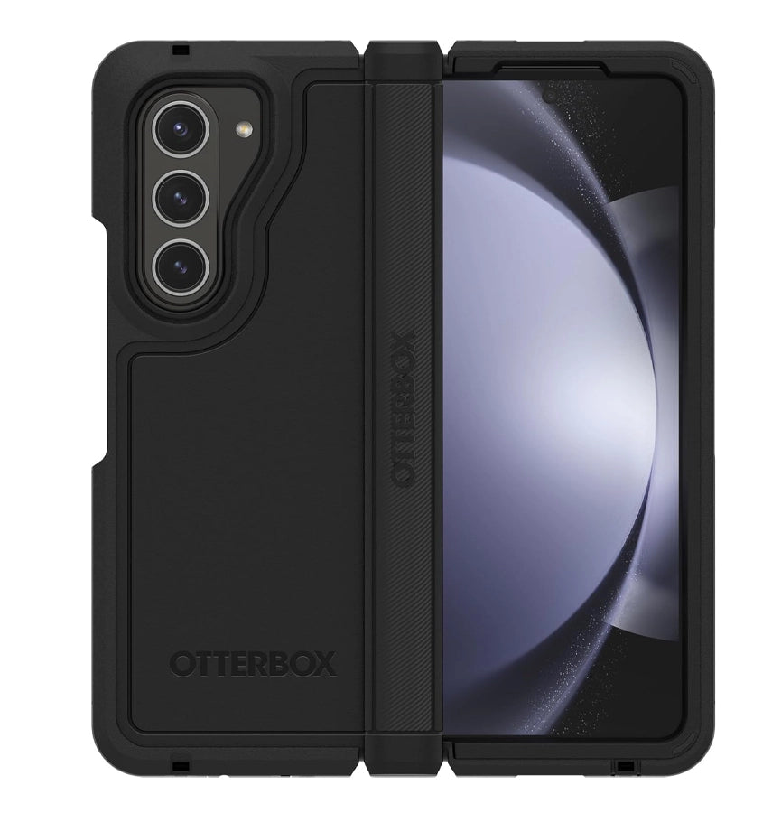 Samsung Z Fold 5 Case – Black | OtterBox Defender XT Cover with Premium Protection & Hinge Guard image 0