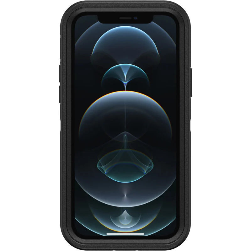 iPhone 12/12 Pro Case – Black | Otterbox Defender Series, Rugged Shockproof Back Cover image 1