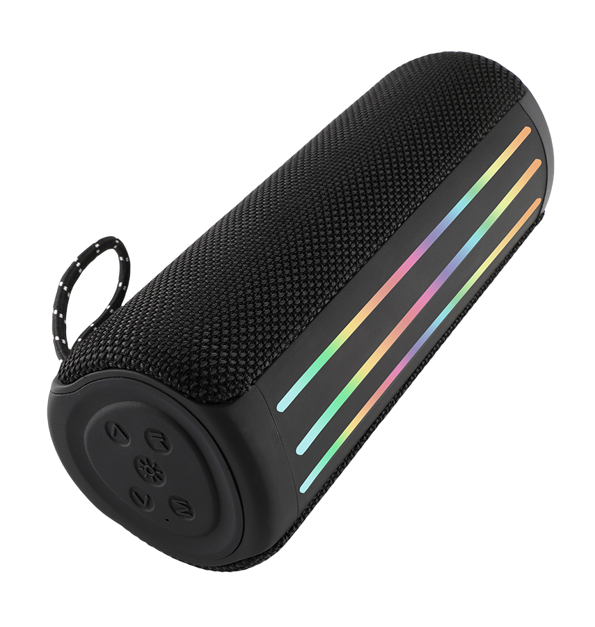 MVR Max HD Party Speaker - Black | 16W Loud Stereo Sound, RGB Lights, 24H Battery & Bluetooth 5.3 image 2