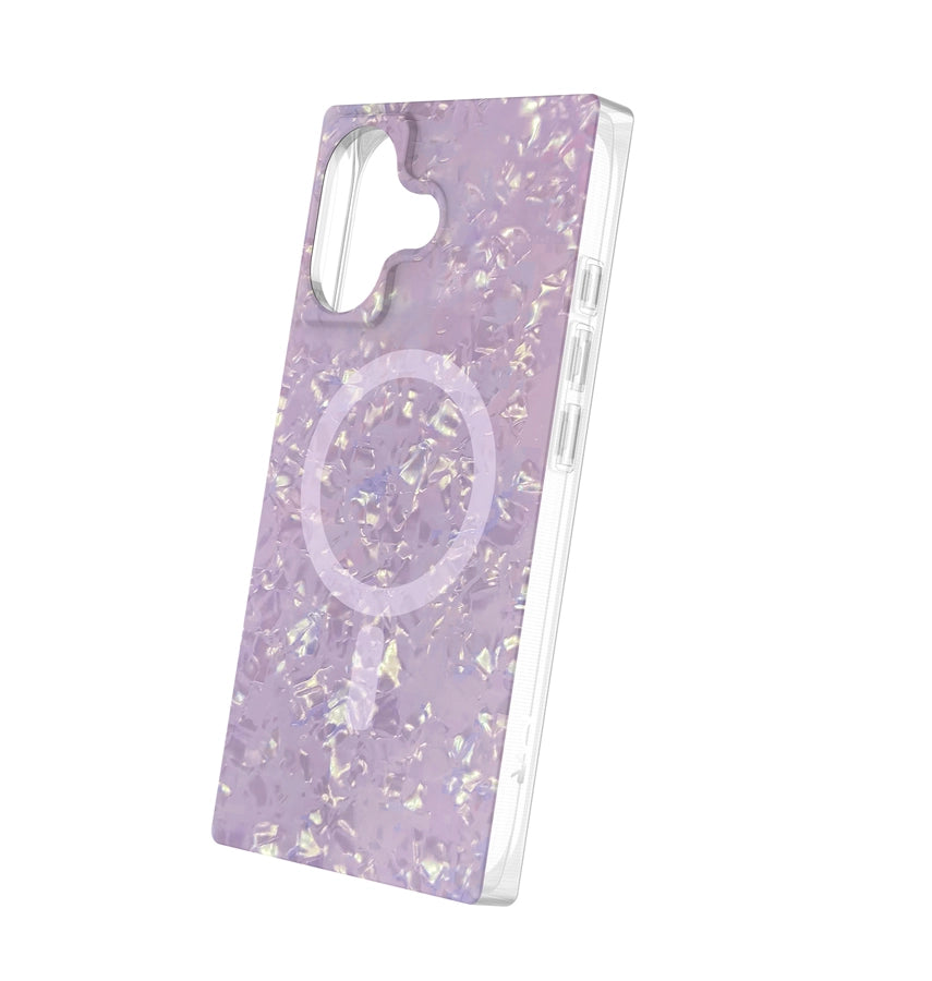 iPhone 17 BoxedIn Case – Peach Pearl | MVR Iridescent Finish, Interchangeable Panels, Wireless Charging Compatible image 1
