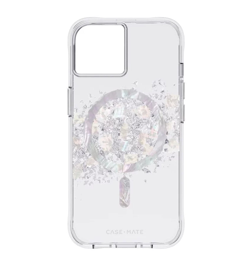 iPhone 14 Case | Case-Mate Karat Pearl Cover – Multi-Coloured Shine, Antimicrobial Protection image 0