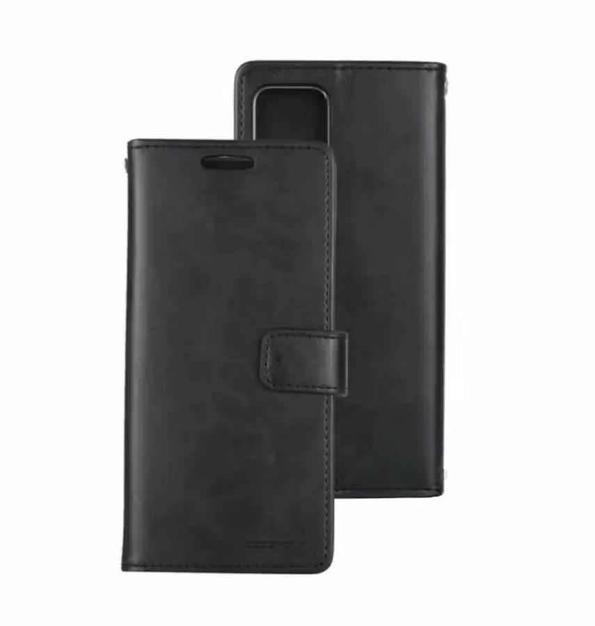 iPhone 17 Magsafe Case – Black | Goospery Mercury Bluemoon Diary with Shockproof Protective Cover image 0
