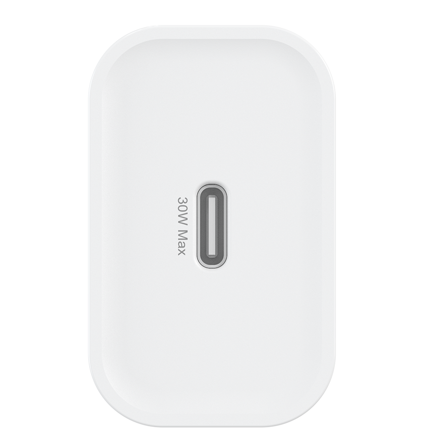 MVR 30W Wall Adapter - White | USB - C Ports, SUPPORTS PD 3.0 & QC 3.0 image 1