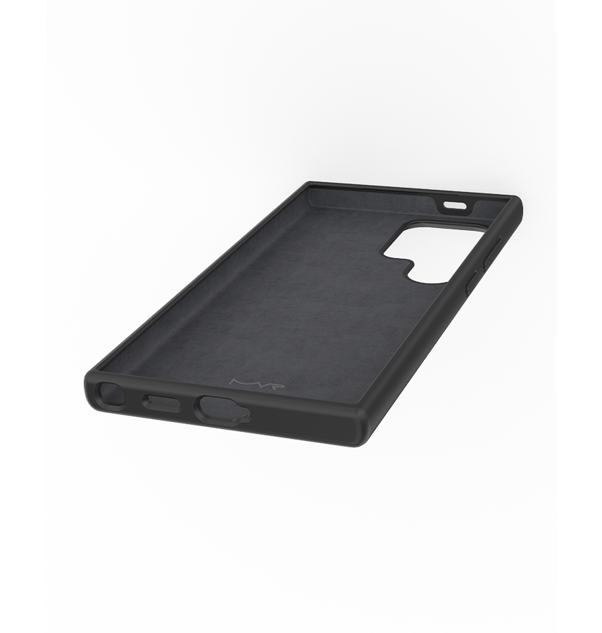 Samsung S24 Ultra MVR Liquid Silicone Case - Black | Soft Touch Protective Cover image 2