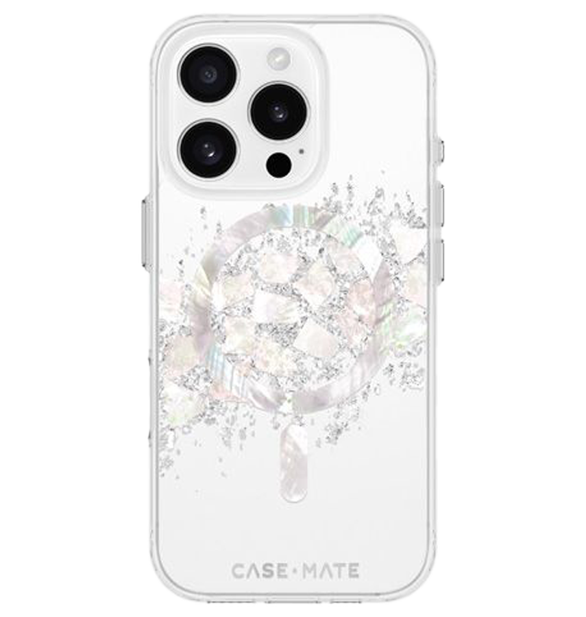iPhone 16 Pro MagSafe Case - Pearl | Case-Mate Karat Elegant & Durable Protection Back Cover image 0