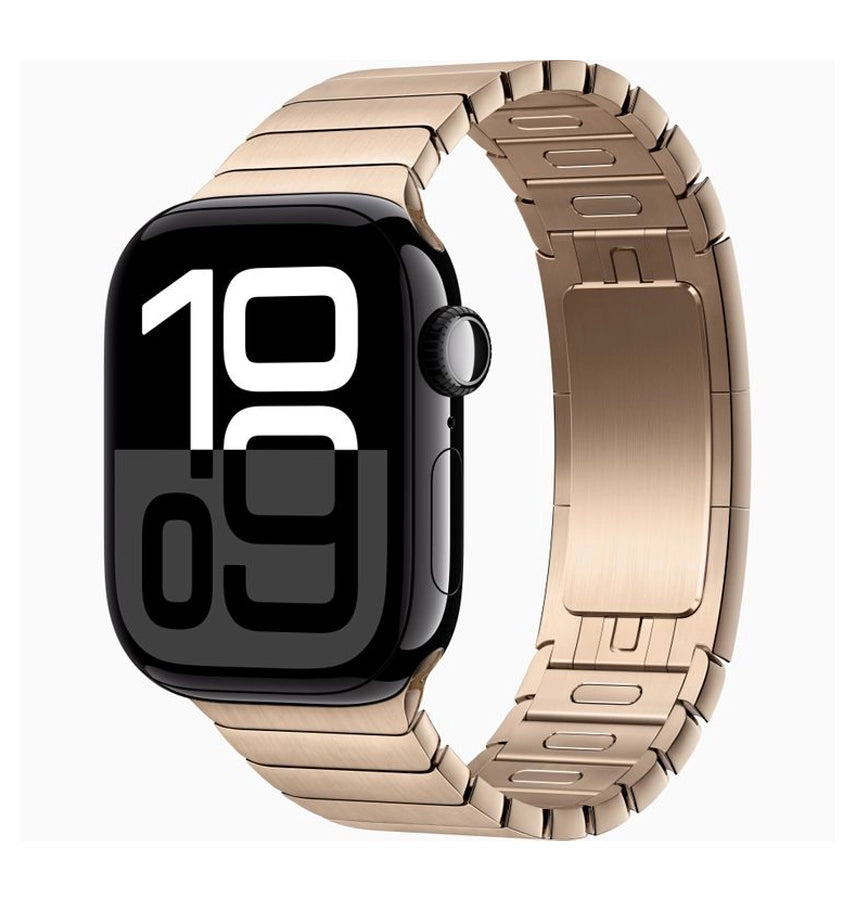 Apple Watch S10 Glass Matte Case(42mm) - Rose Gold | 360° Protection with Built-in 9H Tempered Glass image 0