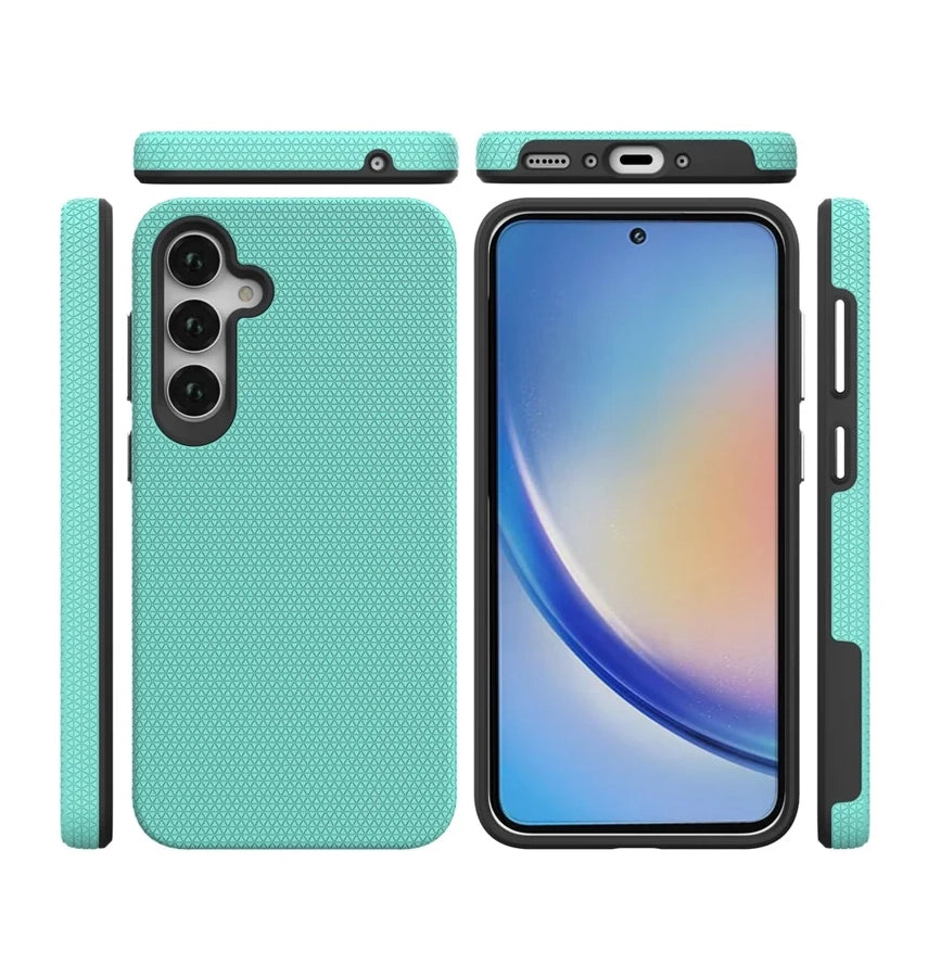 Samsung A05S Triangle Cover - Mint | Slim Shockproof Protective Case with Geometric Design & Grip Protection image 1