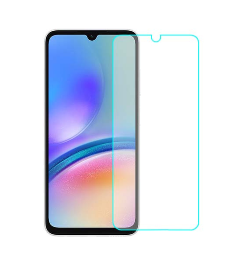Samsung Galaxy A05s Transparent Tempered Glass - Clear | Full Coverage Curved Screen Protector image 0