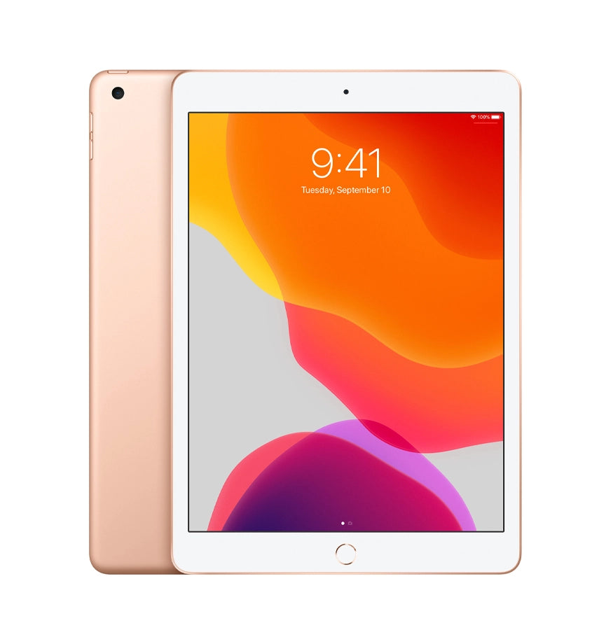 Apple iPad 7th Gen (10.2') – Gold | Apple Refurbished Series, 128GB Storage, WiFi Only, 1-Year Warranty Included image 0