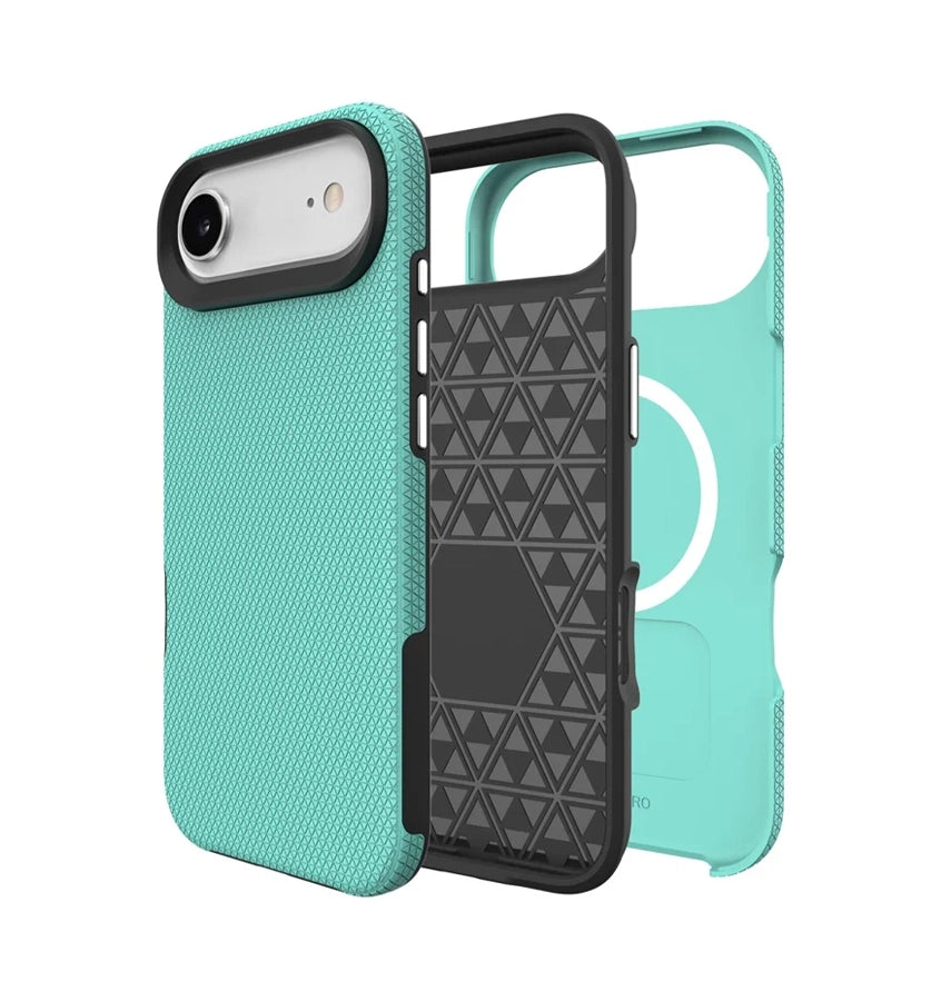 iPhone 17 Air MagSafe Case – Mint | Triangle Stylish Geometric Design, Slim Fit, Magnetic Charging Ready image 3