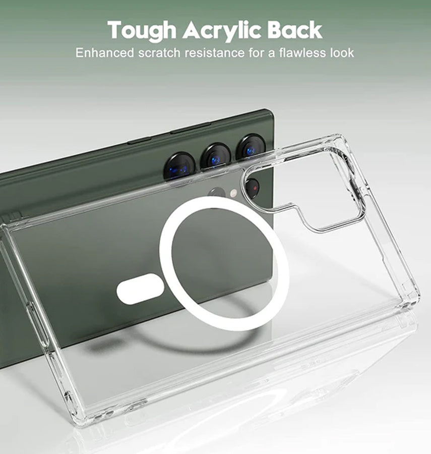 Samsung Galaxy S23 Ultra MagSafe Case - Clear | Drop & Camera Protection, 1.5mm Slim Back Cover image 4
