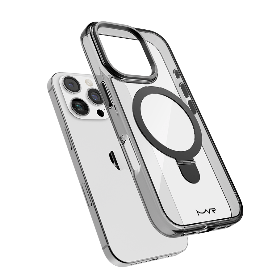 iPhone 16 Pro MVR Stellar Stand Case - Black | Kickstand Protective Back Cover image 2