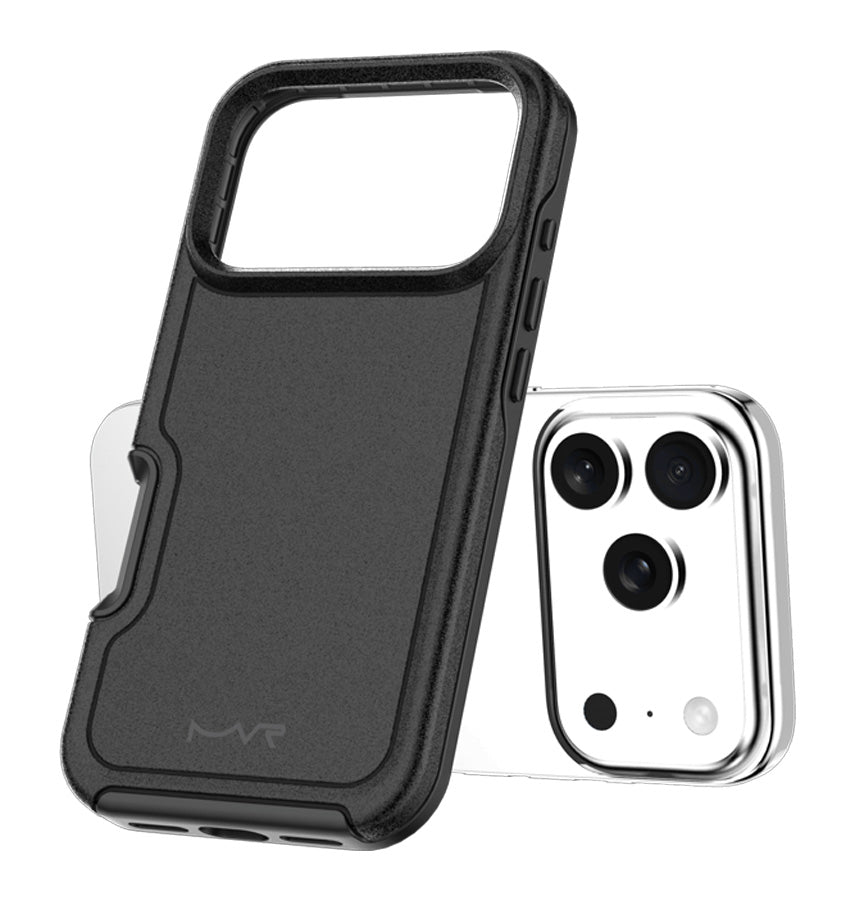 iPhone 17 Pro Case – Black | MVR Armour Matte Strong Grip, Military-Grade Protection, Slim Matte Finish image 1