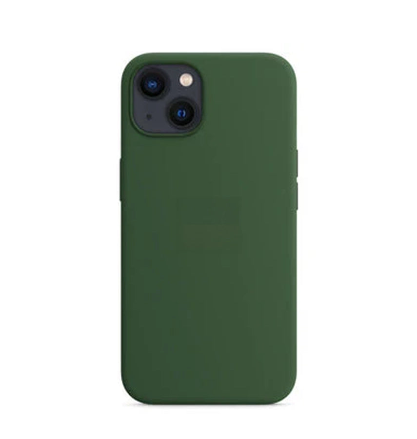 iPhone 14 Plus Silicone Case – Green | Goospery Mercury Premium Matte Finish with Shock-Absorbent Bumpers & Anti-Slip Grip image 0