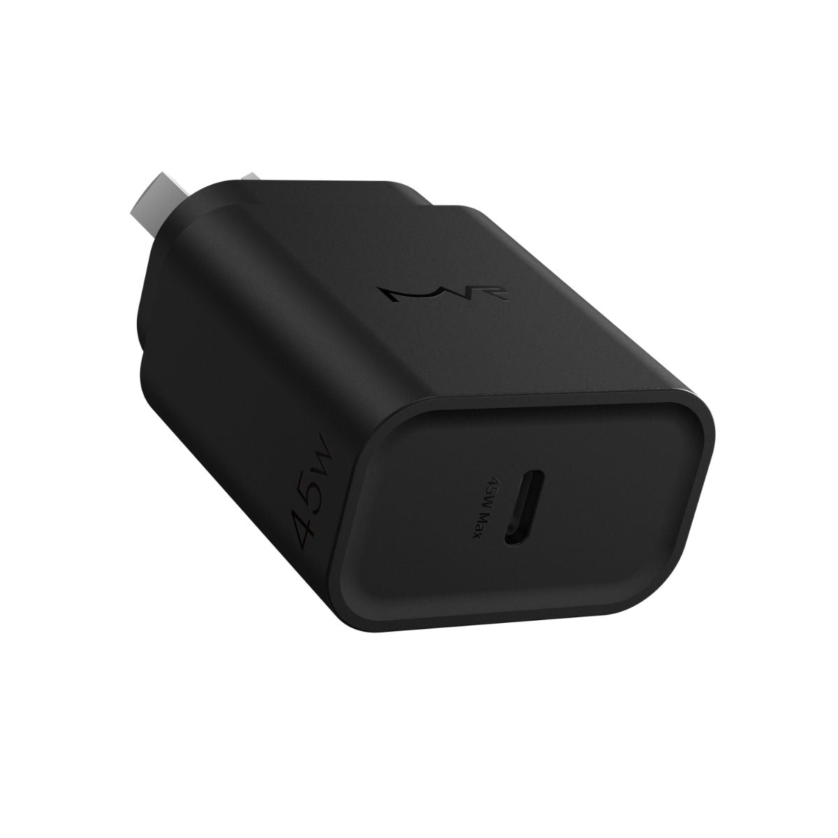 MVR 45W Wall Charger – Black | GaN Dual Type-C Port Series Compact & Ultra-Fast Charging Adapter