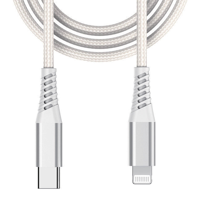 Beetle 3m USB-C to Lightning Charging Cable (M-1) - White | High-Speed Charging Long Cable image 0